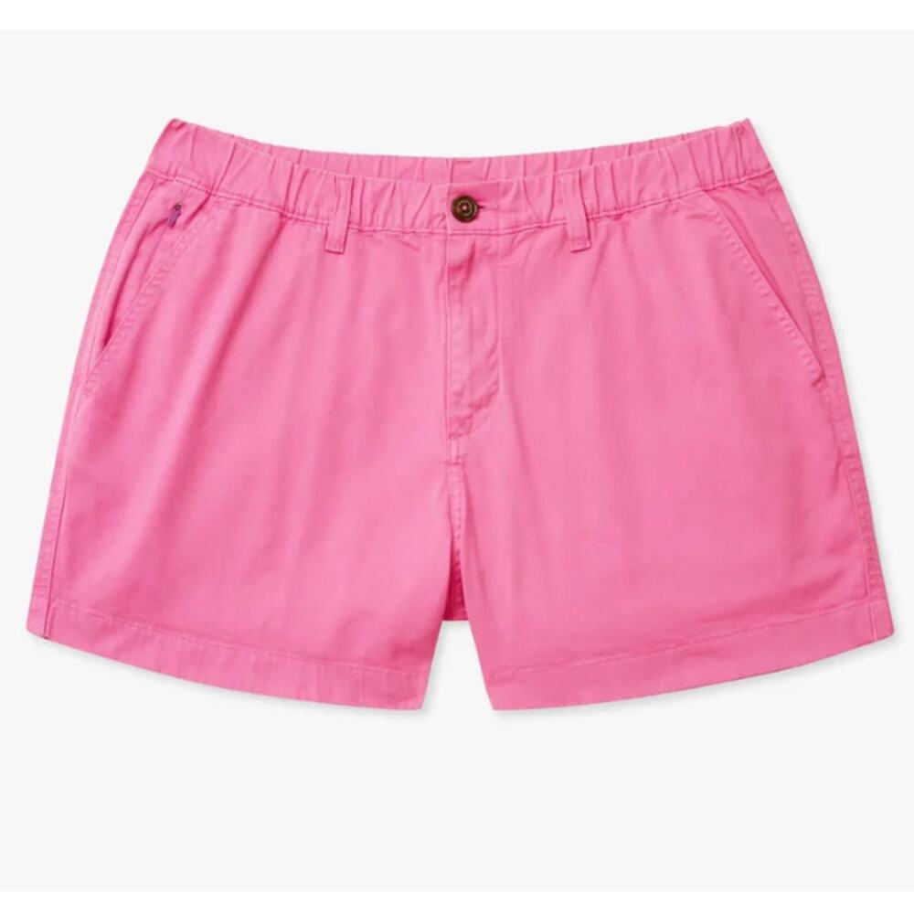 Chubbies Men's Bright Pink Flamingo Fizzes 4" Originals Stretch Shorts Size M